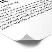 Structurele ingenieurs Definitie Funny Engineering Poster (Hoek)