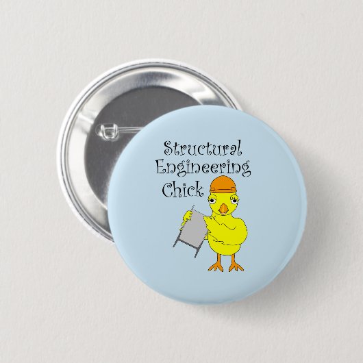 Structurele ingenieurskoppeling ronde button 5,7 cm (Voorkant /achterkant)