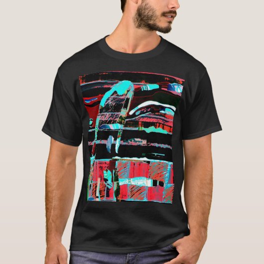 Structurele Interferentie – Abstracte Kunst Grafis T-shirt (Voorkant)