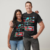 Structurele Interferentie – Abstracte Kunst Grafis T-shirt (Unisex)