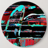 Structurele Interferentie – Abstracte Kunst Knop Ronde Button 6,0 Cm (Voorkant)