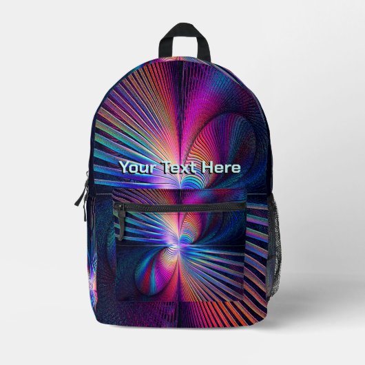 Structurele irrigatie bedrukte rugzak (Voorkant)