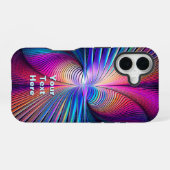 Structurele irrigatie iPhone 16 hoesje (Achterkant horizontaal)