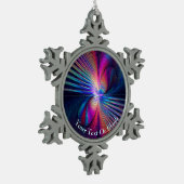 Structurele irrigatie tin sneeuwvlok ornament (Links)