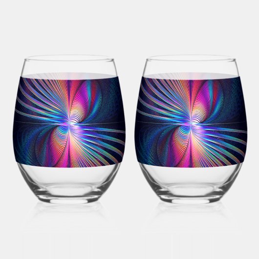 Structurele irrigatie wijnglas zonder voet (Achterkant)