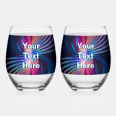 Structurele irrigatie wijnglas zonder voet (Voorkant)