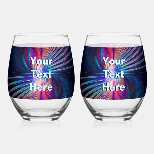 Structurele irrigatie wijnglas zonder voet (Voorkant)