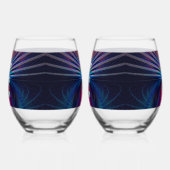 Structurele irrigatie wijnglas zonder voet (Links)