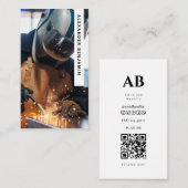 Structurele Lasser Foto QR Code Visitekaartje (Voorkant / Achterkant)