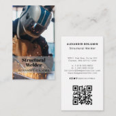 Structurele Lasser Foto QR Code Visitekaartje (Voorkant / Achterkant)