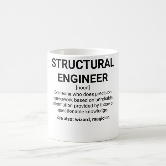 Structurele Mok van Engineer Definition Noun (Center)