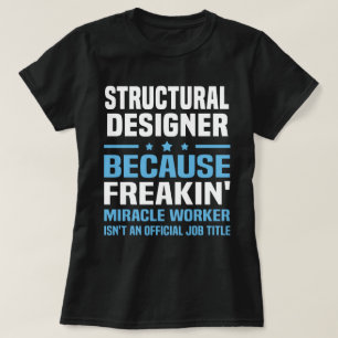 Structurele ontwerper t-shirt