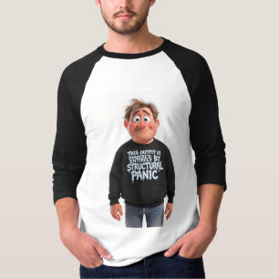Structurele Paniek Grappige Existentiële Y2K Meme T-shirt