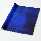 Structuur achtergrond structuur blauw cadeaupapier (Uitgerold)