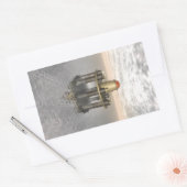 Structuur bij Zee Rechthoekige Sticker (Envelop)