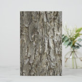 Structuur boomschors briefpapier (Staand voorkant)