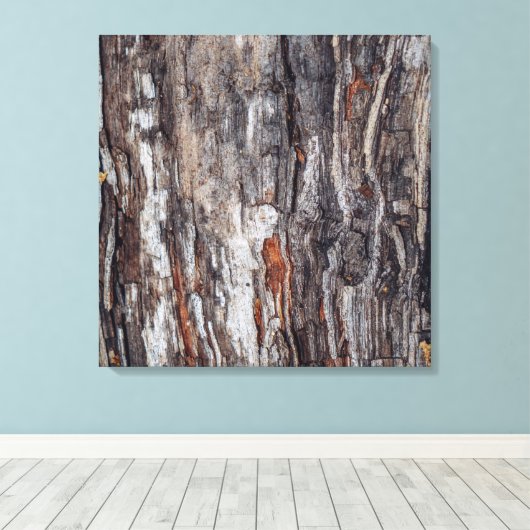 Structuur boomschors canvas afdruk (Insitu (Houten vloer))