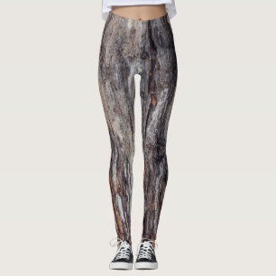 Structuur boomschors leggings