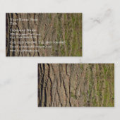 Structuur boomschors visitekaartje (Voorkant / Achterkant)