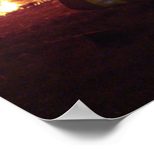 Structuur-brand Poster (Hoek)