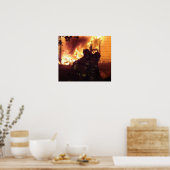 Structuur-brand Poster (Keuken)