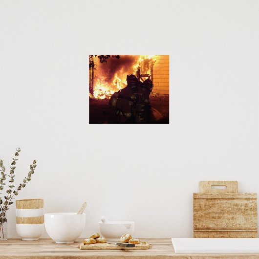 Structuur-brand Poster (Keuken)