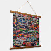 Structuur, effect hangend wandkleed (Gebogen)