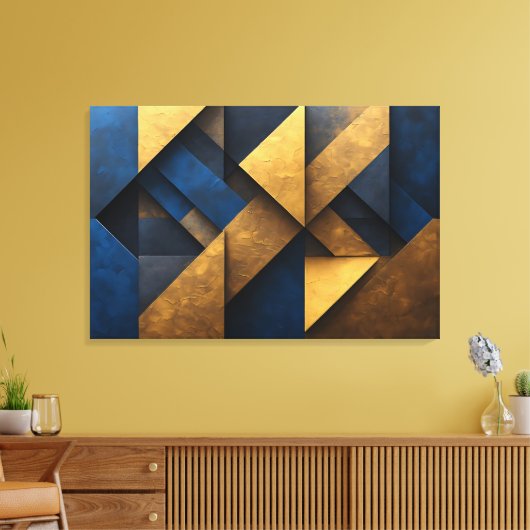 Structuur & Luxe Canvas Afdruk (Insitu (Woonkamer))