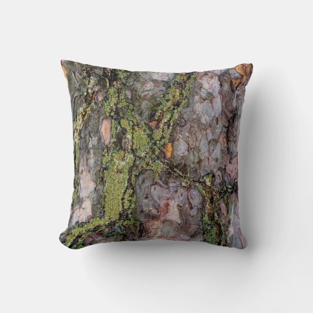 Structuur organische schors 3 kussen (Voorkant)
