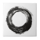 Structuur penseelcirkel tegeltje (Voorkant)