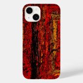 Structuur Rood Afrikaans Abstract Case-Mate iPhone Case (Achterkant)
