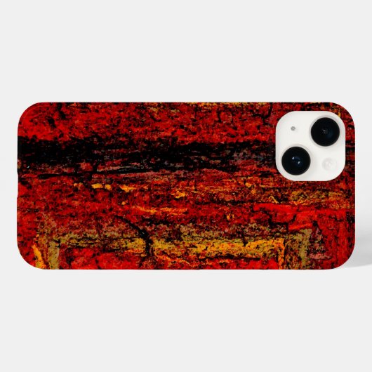 Structuur Rood Afrikaans Abstract Case-Mate iPhone Case (Achterkant (horizontaal))