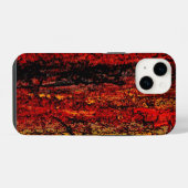 Structuur Rood Afrikaans Abstract iPhone Hoesje (Achterkant horizontaal)