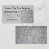 Structuur tegen achtergrond van gipsplaat visitekaartje (Voorkant / Achterkant)