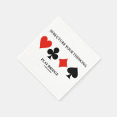 Structuur uw denken Play Bridge (Kaart suites) Servet (Hoek)