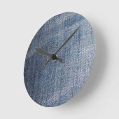 structuur van blauwe denim jeans ronde klok (Hoek)