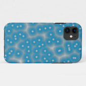 structuur van blauwe en witte stippen Case-Mate iPhone case (Achterkant (horizontaal))
