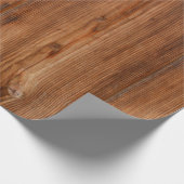 Structuur van bruine wood wandtextuur cadeaupapier (Hoek)