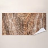 Structuur van de boom, ruw massief hout badhanddoek (Badhanddoek)