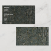 Structuur van de boomschors visitekaartje (Voorkant / Achterkant)