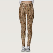 Structuur van de boomstam van de sinusschors leggings (Voorkant)