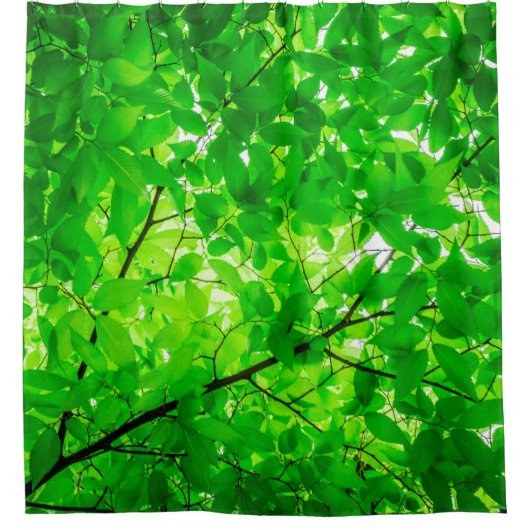 Structuur van de boomtak van het blad douchegordijn (Voorkant)