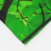 Structuur van de boomtak van het blad fleece deken (Hoek)