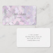 Structuur van de huidslag visitekaartje (Voorkant / Achterkant)