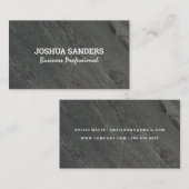 Structuur van de leisteen-achtergrond visitekaartje (Voorkant / Achterkant)