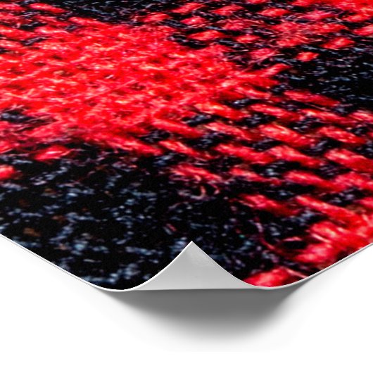 Structuur van de verbinding met rasterpatroon, rod poster (Hoek)