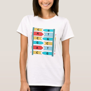 Structuur van DNA-molecuul, biologie wetenschapsca T-shirt