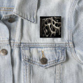 Structuur van een bot met osteoporose vierkante button 5,1 cm (In situ)