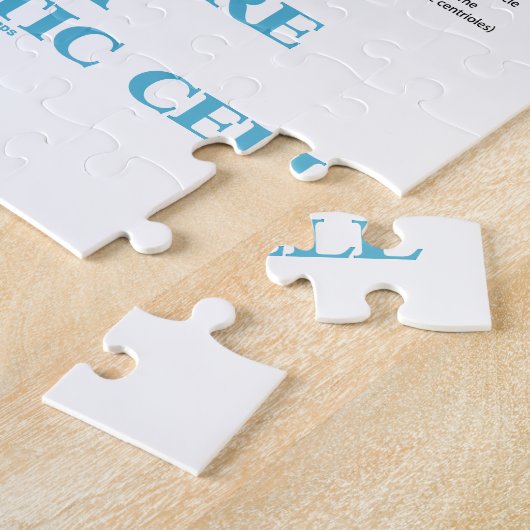 Structuur van een Eukaryotische cel (Eukaryote) Legpuzzel (Zijkant)