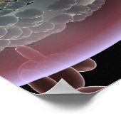 Structuur van een HIV-cel Poster (Hoek)